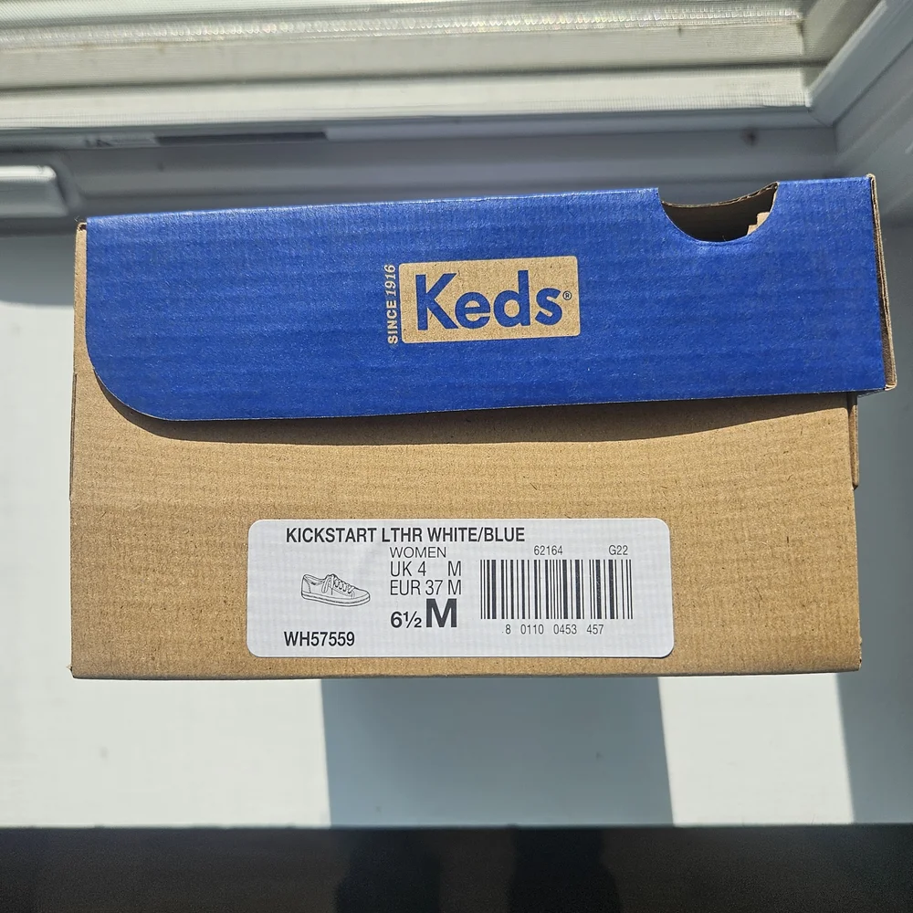 Keds Kickstart Women's White Leather Sneakers - Picture 7 of 7